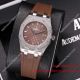 2017 Copy Audemars Piguet Lady Royal Oak Stainless Steel Brown Rubber Band 32mm  (4)_th.jpg